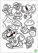 Coloring Mario Super Bros Pages Comments sketch template