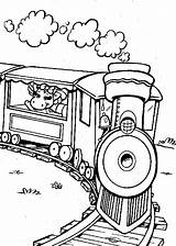 Train Coloring Barney Pages Baby Bob sketch template
