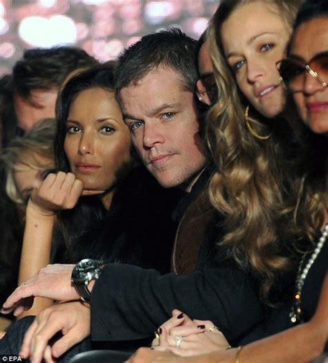 New York Fashion Week February 2012 Matt Damon And Luciana Barroso At