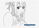 Coloring Lucy Tail Fairy Pages Anime Pngkey sketch template