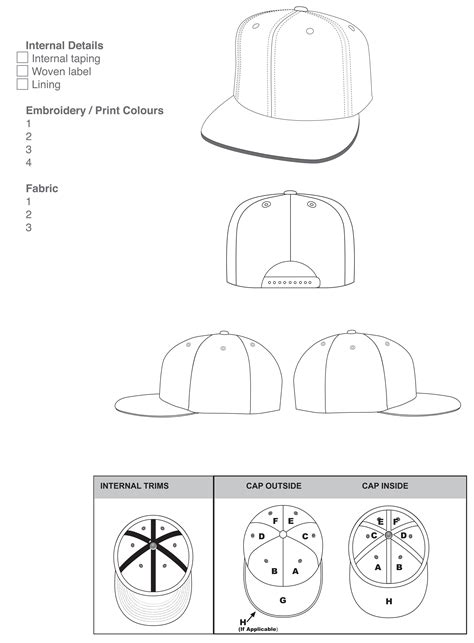 outline sewing pattern bucket hat template