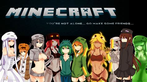 minecraft girls characters hd wallpaper anime version pinterest