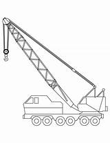 Crane Coloring Pages Truck Printable Construction Drawing Colouring Kids Color Ausmalbilder Vehicles Print Sheets Bagger Drawings Bestcoloringpages Getcolorings Coloringhome Paintingvalley sketch template