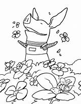 Olivia Kids Fun Spring Lente Coloring sketch template