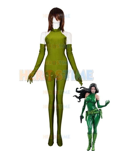 Army Green Madame Hydra Viper Costume Spandex Female