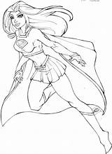 Supergirl Coloring Pages Color Print Kids sketch template