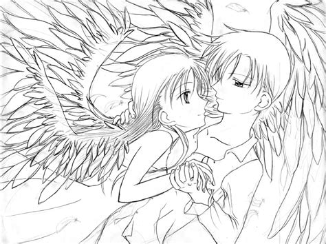 cute anime couple coloring pages  getdrawings