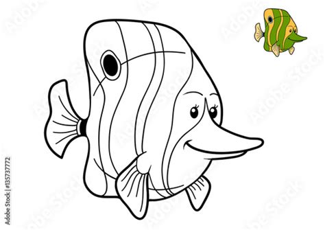 coloring book fish buy  stock illustration  explore similar