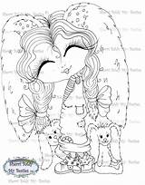 Besties Img913 Digi Stamp Instant Dolls sketch template