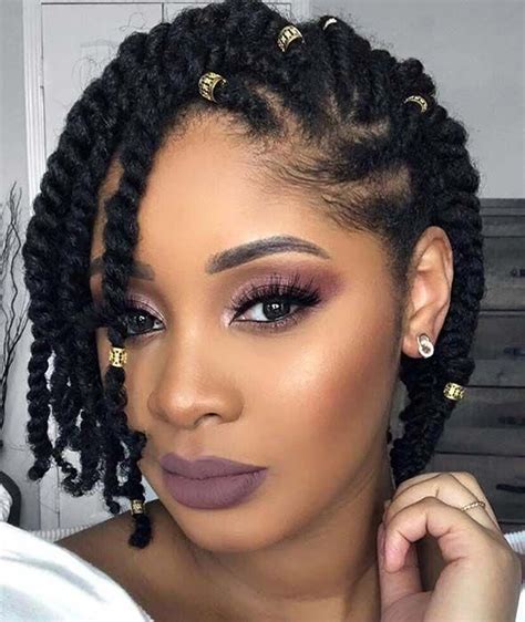 Cute Two Strand Twist Natural Hairstyle Naturalhair Very Short Natural