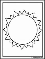 Coloring Sun Star Pages Shining Color Sheets Colorwithfuzzy sketch template
