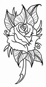 Tattoo Rose Drawing Designs Cool Easy Tattoos Outlines Drawings Outline Printable Flower Small Flowers Pages Coloring Roses Color Stencil Clipartmag sketch template