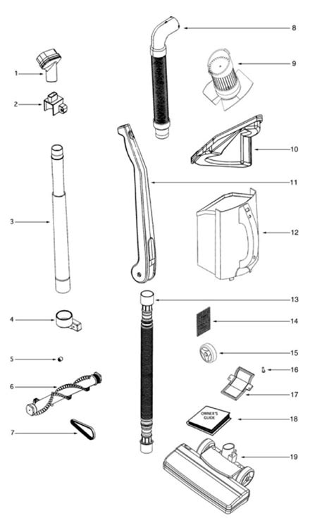 eureka vacuum parts diagram