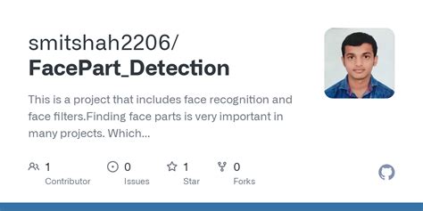 github smitshahfacepartdetection    project