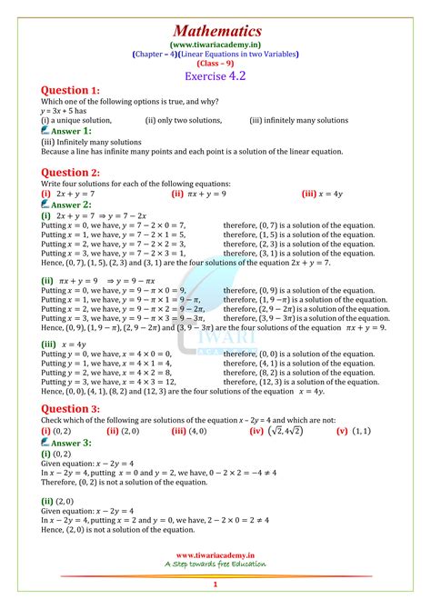ncert solutions  class  maths chapter  linear equations