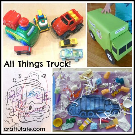truck truck crafts toddler art projects educational activities  kids