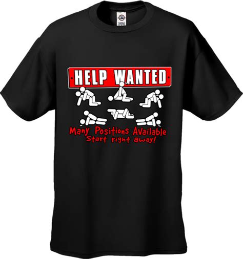 Help Wanted Many Positions Available Mens T Shirt – Bewild