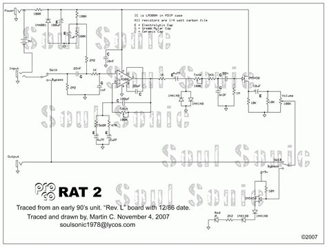 stompboxed  guitar pedal builders repository proco rat rat  tagboard layout schematic