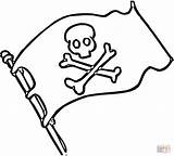 Piracka Flaga Piratenflagge Kolorowanka Druku Pirati Bandera Skull Piratas sketch template