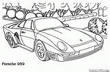 Coloring Porsche Pages Popular sketch template