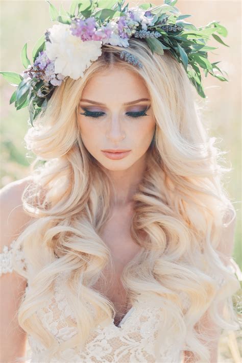 Natalia Legenda Romantic Hairstyles Flower Crown Hairstyle Wedding