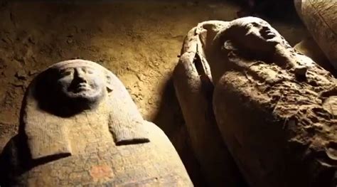 egypt 13 coffins with over 2500 year old mummies inside discovered in