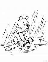 Pooh Winnie Coloring Pages Rainy Rain Printable Da Geocities Ws Color Sad Classic Christmas Cloudy Colorare Print Drawing Disney Away sketch template