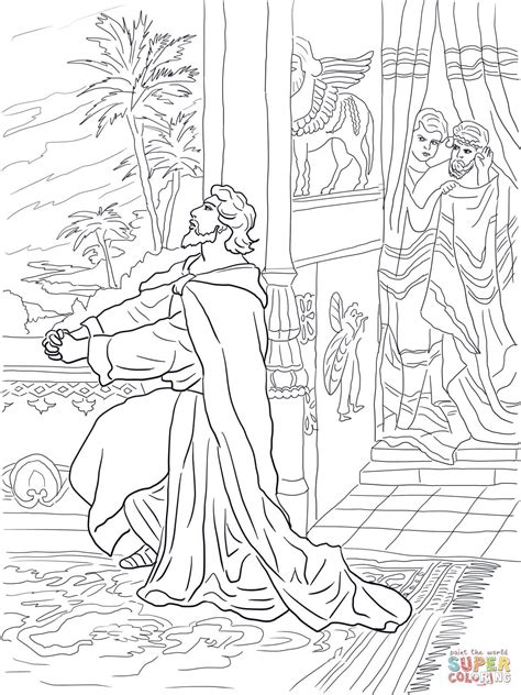 daniel praying coloring page coloring pages