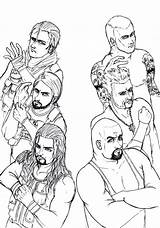 Wwe Coloring Pages Roman Reigns Shield Seth Rollins Raw Ambrose Dean Wm29 Tapla Project Deviantart Print Popular Coloringhome Template Groups sketch template