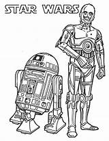 Wars Star Coloring Pages C3po Printable sketch template