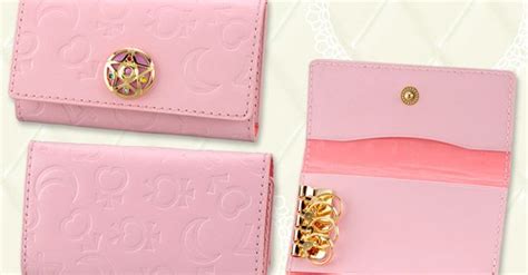 Sailor Moon Pink Leather Pass Case Id Case And Key Case