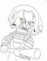 Chucky Coloring Pages Killer Doll Printable Drawing Bride Tiffany Getdrawings Print Kids Color Getcolorings Colorings Template sketch template