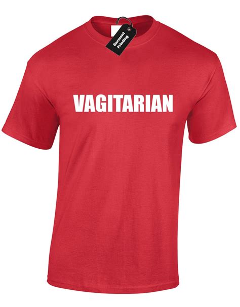 Vagitarian Mens T Shirt Unisex Funny Rude Slogan Adult Parody Etsy Uk