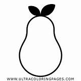 Pear sketch template