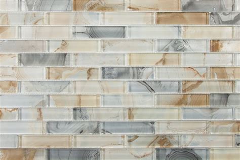 Barlume 1 X 4 Deserto Linear Mosaic Linear Glass Tile Tile
