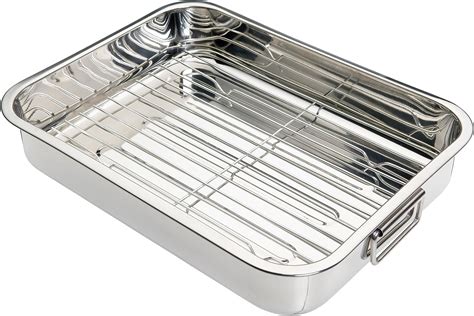 stainless steel roasting tin  rack menax professional stainless