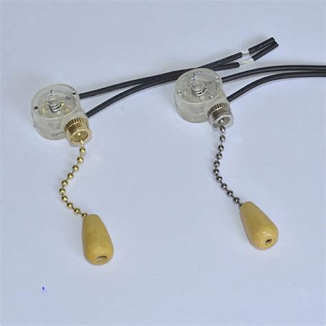 universal ceiling fan wall light replacement pull chain cord switch control pull cord switch