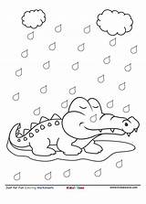 Crocodile Kidzezone sketch template