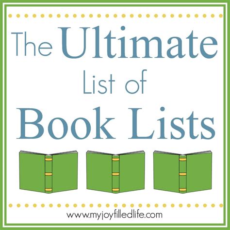 books  ultimate list  book lists  abcs