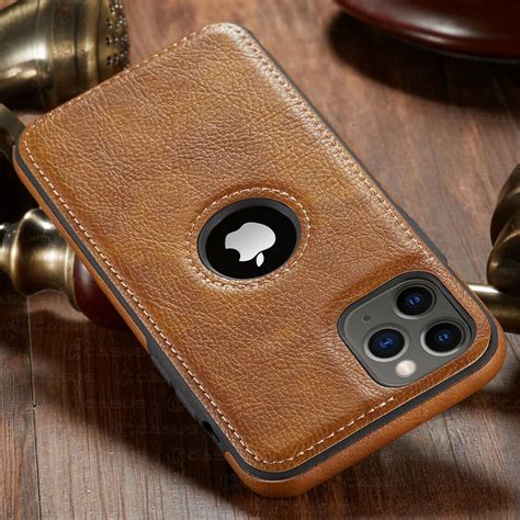 iphone  pro max case luxury business leather stitching etsy uk
