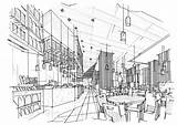 Innenarchitektur Schizzi Prospettiva Ganzen Schwarzweiss Skizzieren Schets Innenperspektive Binnenlands Giorno Ontwerp Restaurangen Hela Perspektivet Svartvit Skissa Dagen Inre Det Perspectief sketch template