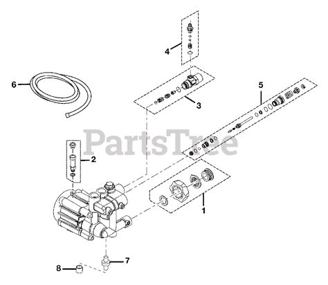 ryobi ry   ryobi pressure washer external pump  component parts lookup  diagrams