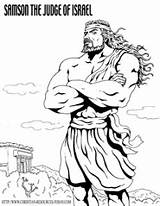 Samson Coloring Judges Sanson Simson Bibel Effortfulg Bijbel Lion Heroes Bastelarbeiten Ruth Receive sketch template