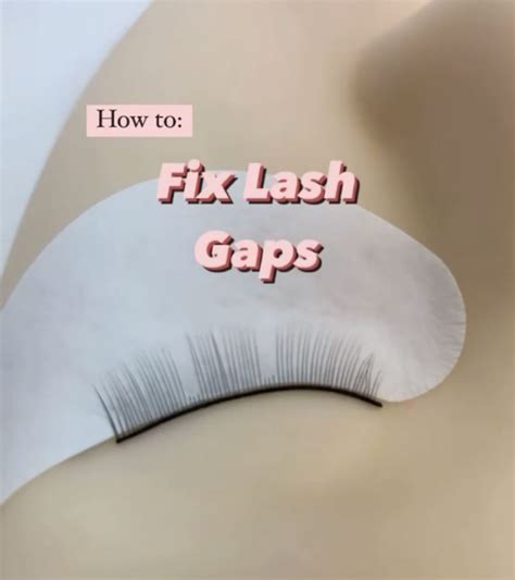 How To Fix A Gap In The Lash Line Lash Training Lash Artist Eyelash