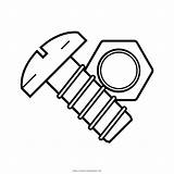 Coloring Nut Bolts Ultracoloringpages sketch template