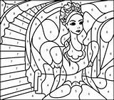 Coloring Pages Number Cinderella Color Princesses Hard Princess Printable Numbers Fairy Printables Coloritbynumbers Colouring Online Subscribers Only These Available sketch template