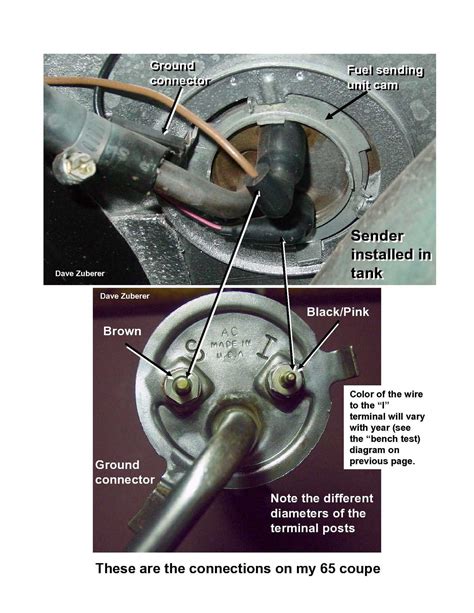 mustang fuel sending unit wiring diagram diagram
