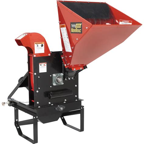 nortrac pto wood chipper   chipping capacity northern tool