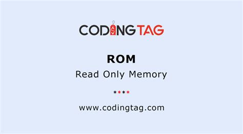 Read Only Memory Rom Full Form
