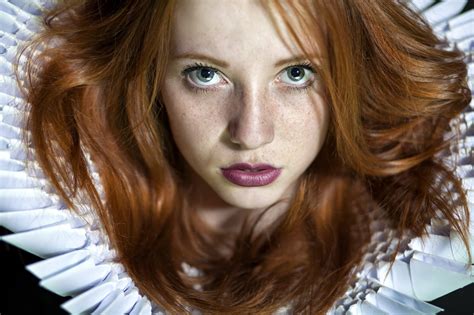 4597879 Laura Pol Black Hair Model Face Freckles Women